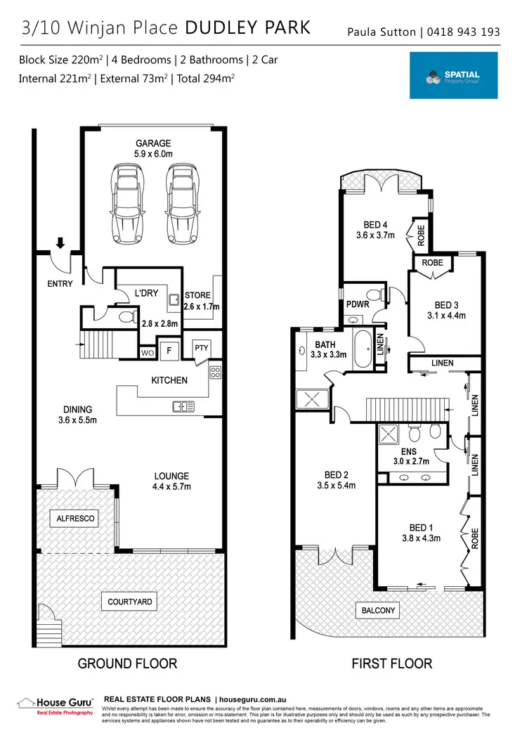 Floorplan of Homely townhouse listing, 3/10 Winjan Place, Dudley Park WA 6210