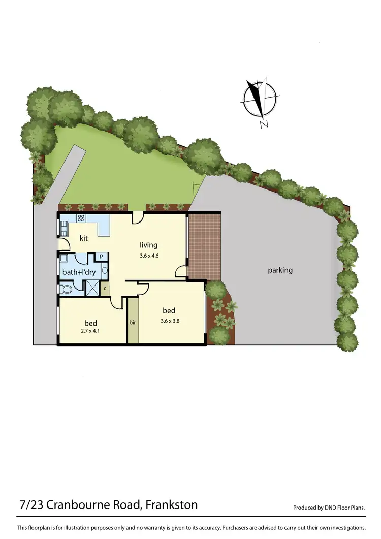 Floorplan of Homely unit listing, 7/23 Cranbourne Road, Frankston VIC 3199