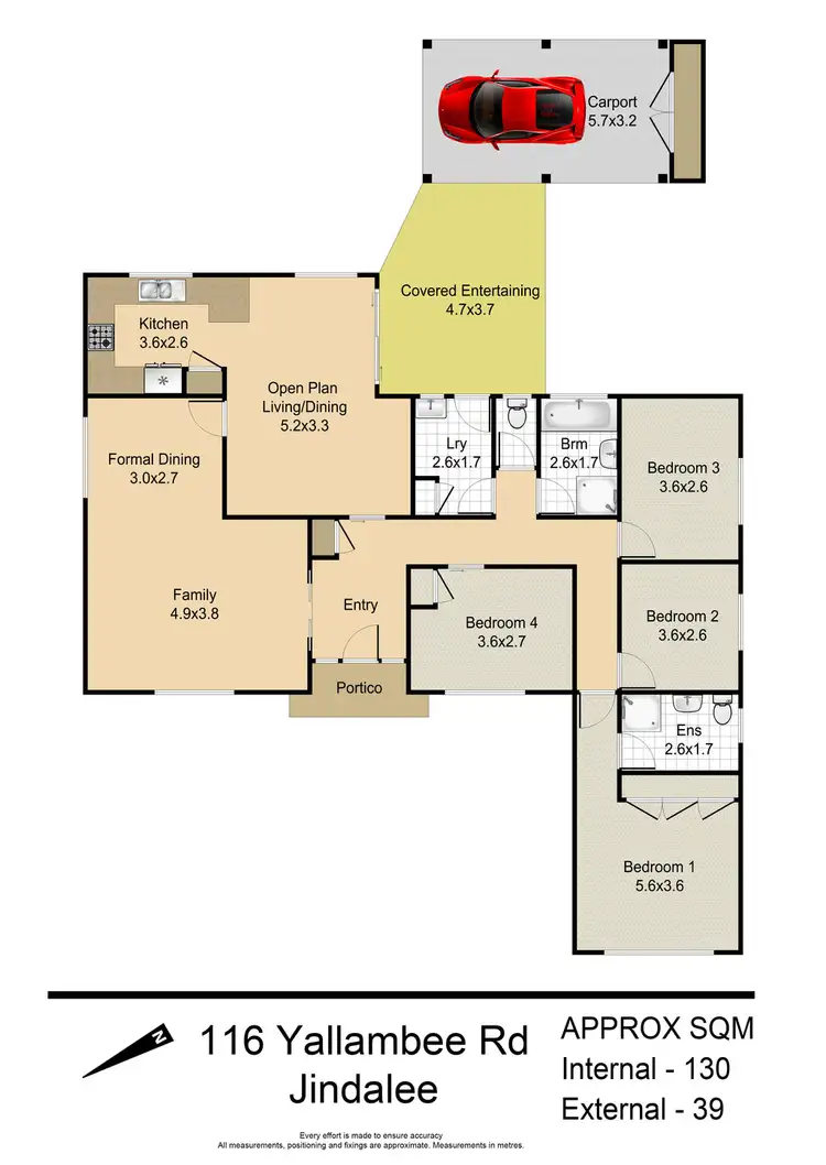 Floorplan of Homely house listing, 116 Yallambee Road, Jindalee QLD 4074