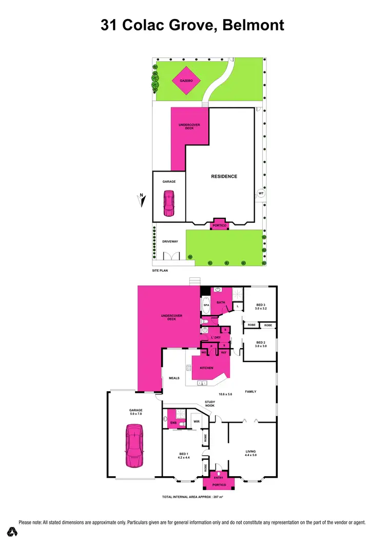 Floorplan of Homely house listing, 31 Colac Grove, Belmont VIC 3216