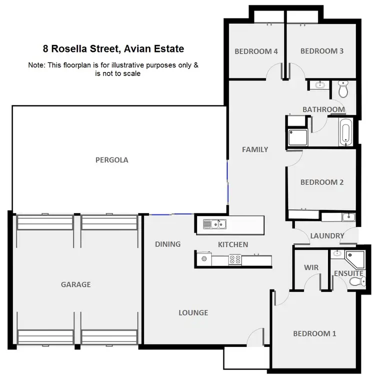 Floorplan of Homely house listing, 8 Rosella Street, Dubbo NSW 2830