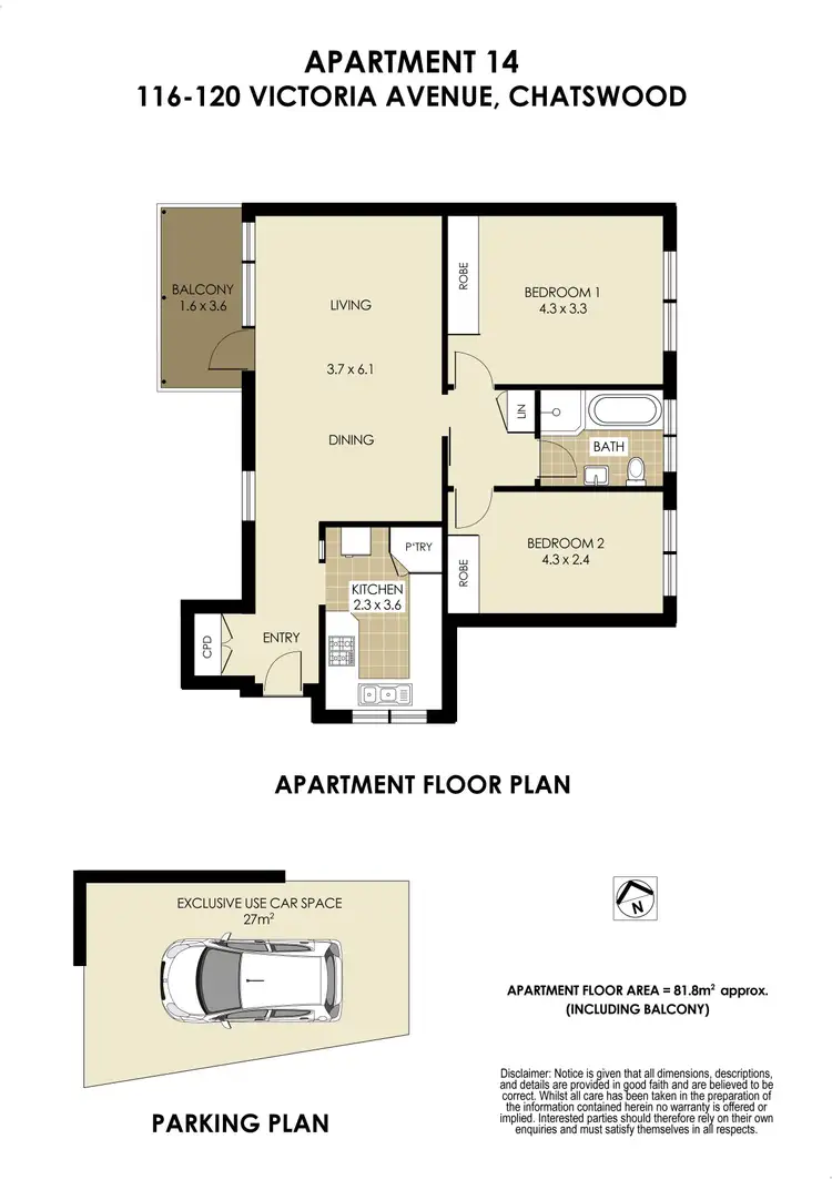 Floorplan of Homely unit listing, 14/116 Victoria Avenue, Chatswood NSW 2067