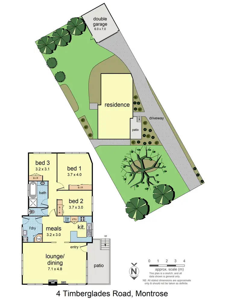 Floorplan of Homely house listing, 4 Timberglades Road, Montrose VIC 3765