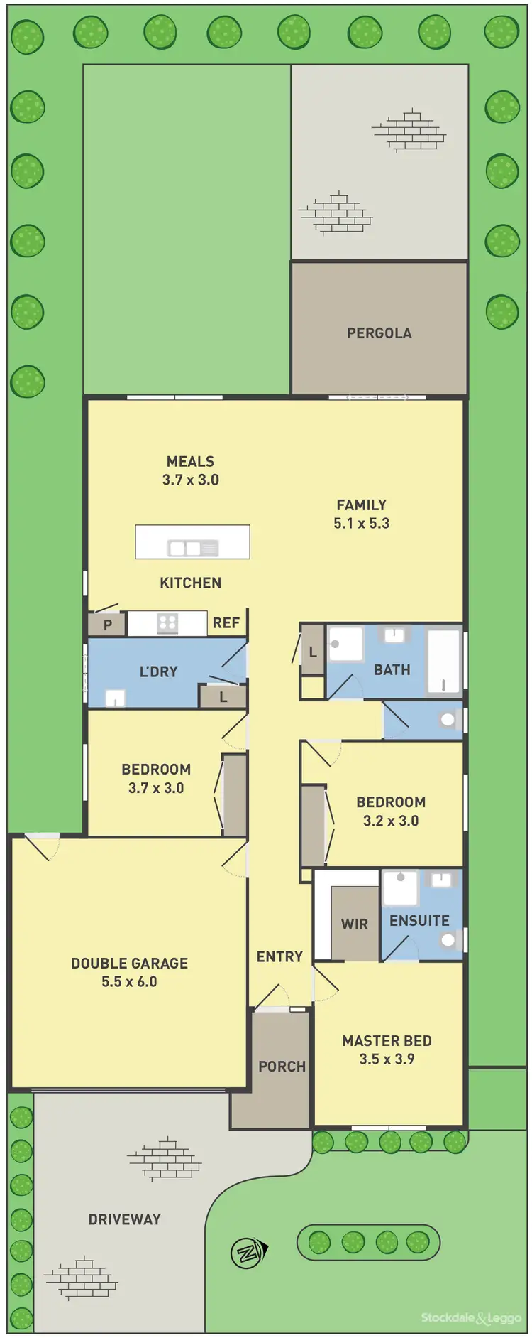 Floorplan of Homely house listing, 23 Scarlet Drive, Greenvale VIC 3059