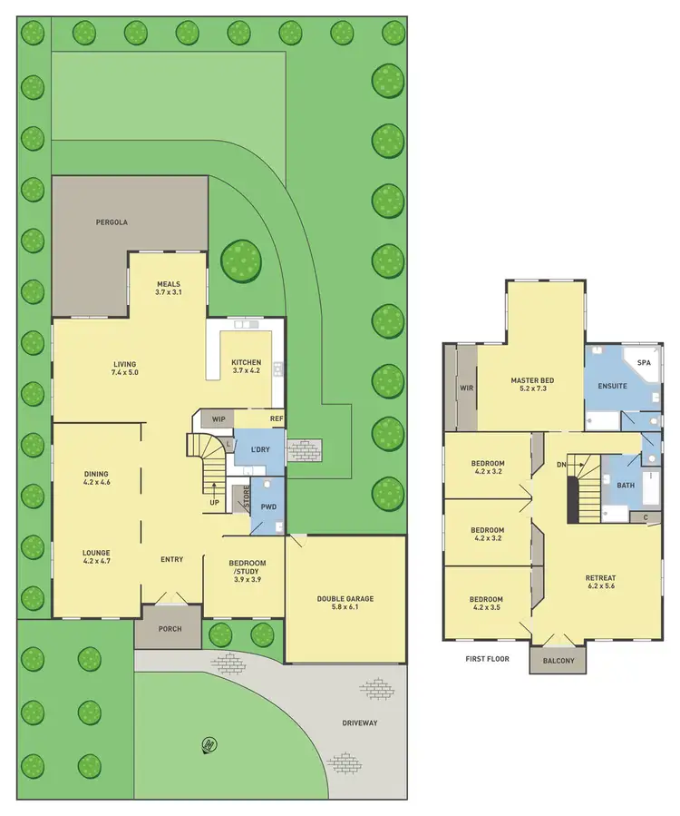 Floorplan of Homely house listing, 8 Galloway Court, Greenvale VIC 3059