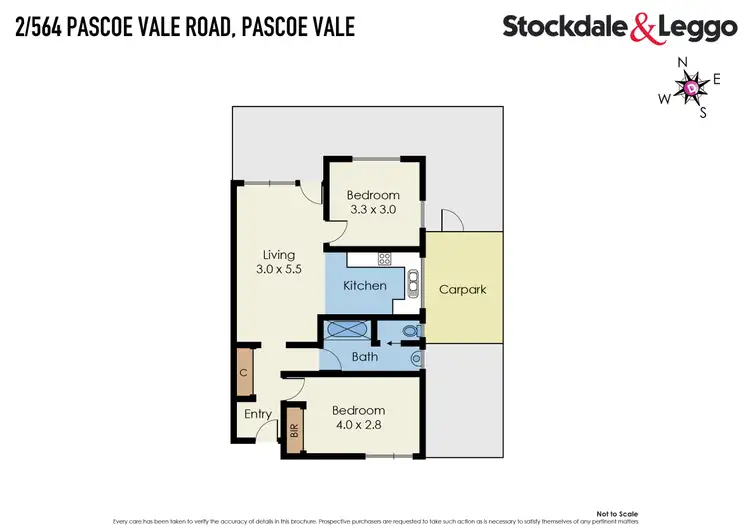 Floorplan of Homely apartment listing, 2/564 Pascoe Vale Road, Pascoe Vale VIC 3044
