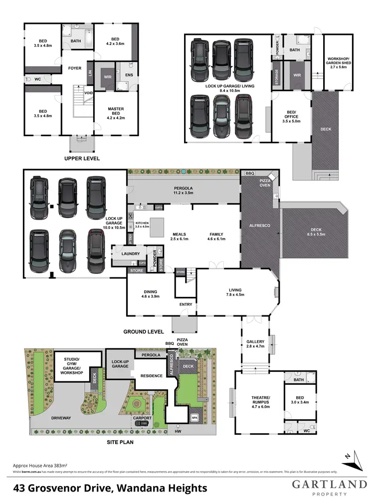 Floorplan of Homely house listing, 43 Grosvenor Drive, Wandana Heights VIC 3216