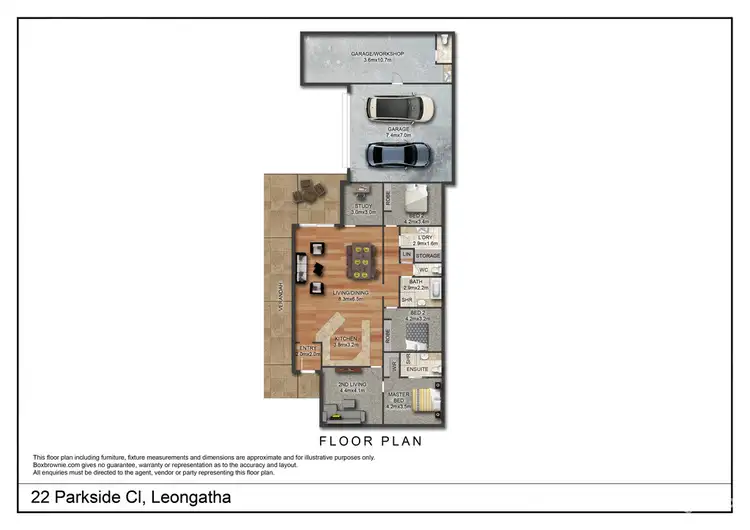 Floorplan of Homely house listing, 22 Parkside Close, Leongatha VIC 3953