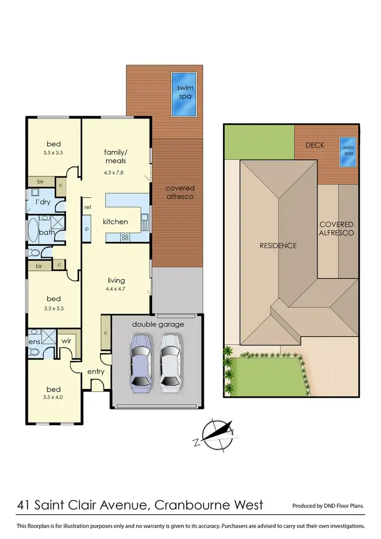 Floorplan of Homely house listing, 41 St Clair Avenue, Cranbourne West VIC 3977