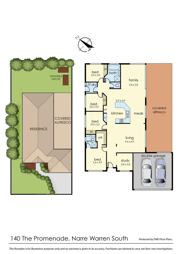Floorplan of Homely house listing, 140 The Promenade, Narre Warren South VIC 3805