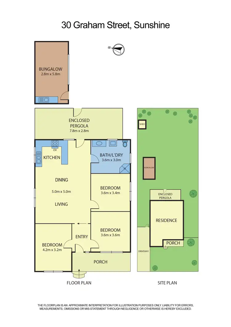Floorplan of Homely house listing, 30 Graham Street, Sunshine VIC 3020