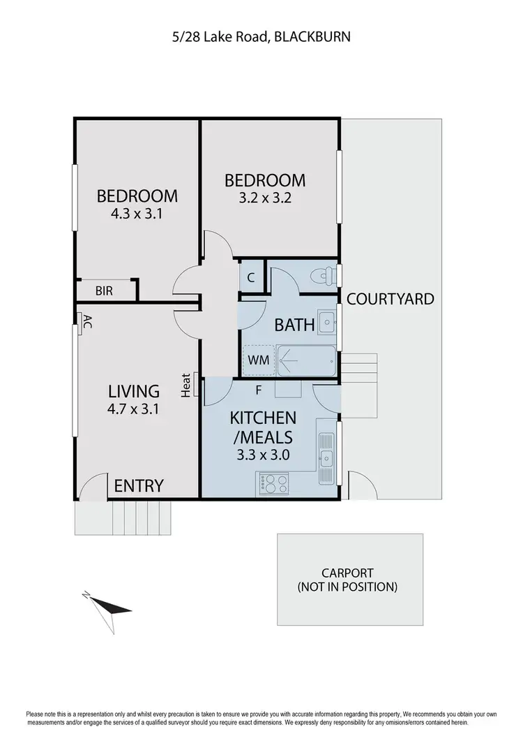 Floorplan of Homely unit listing, 5/28 Lake Road, Blackburn VIC 3130
