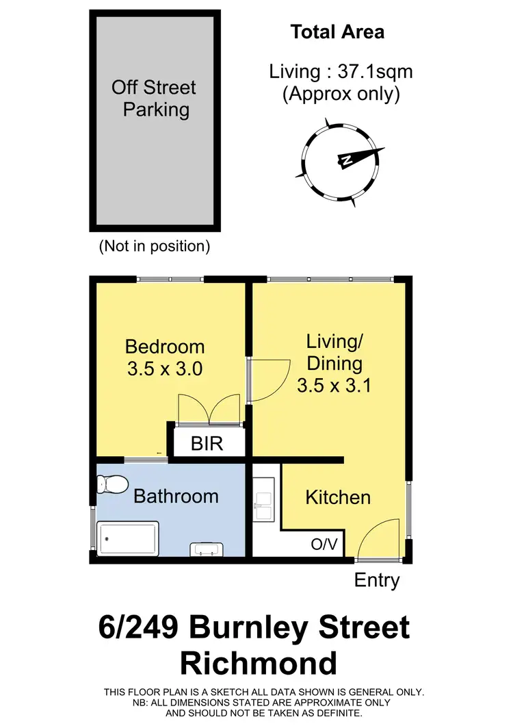 Floorplan of Homely apartment listing, 6/249 Burnley Street, Richmond VIC 3121