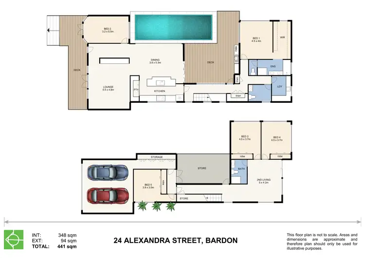 Floorplan of Homely house listing, 24 Alexandra Street, Bardon QLD 4065