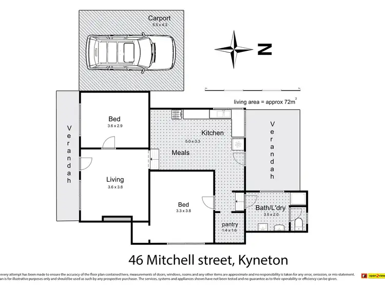 Floorplan of Homely house listing, 46 Mitchell Street, Kyneton VIC 3444