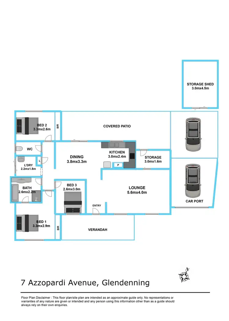 Floorplan of Homely house listing, 7 Azzopardi Avenue, Glendenning NSW 2761