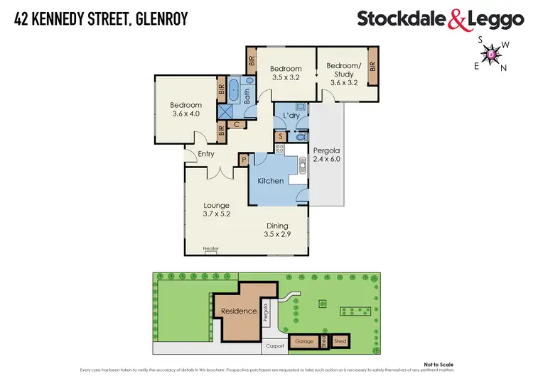 Floorplan of Homely house listing, 42 Kennedy Street, Glenroy VIC 3046