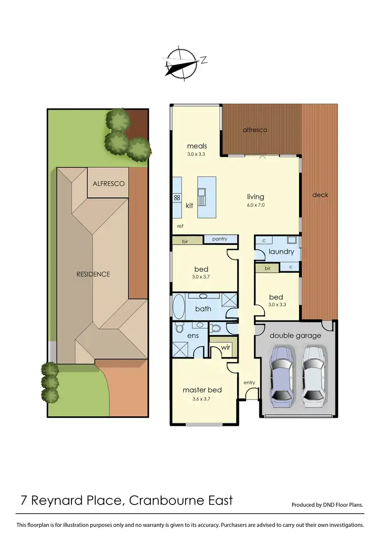 Floorplan of Homely house listing, 7 Reynard Place, Cranbourne East VIC 3977