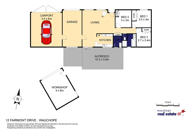 Floorplan of Homely house listing, 12 Fairmont Drive, Wauchope NSW 2446