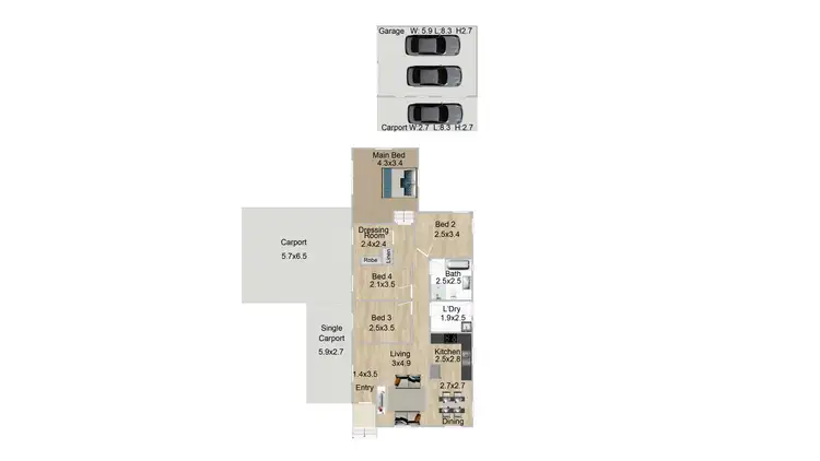 Floorplan of Homely house listing, 26 Sean Street, Riverview QLD 4303