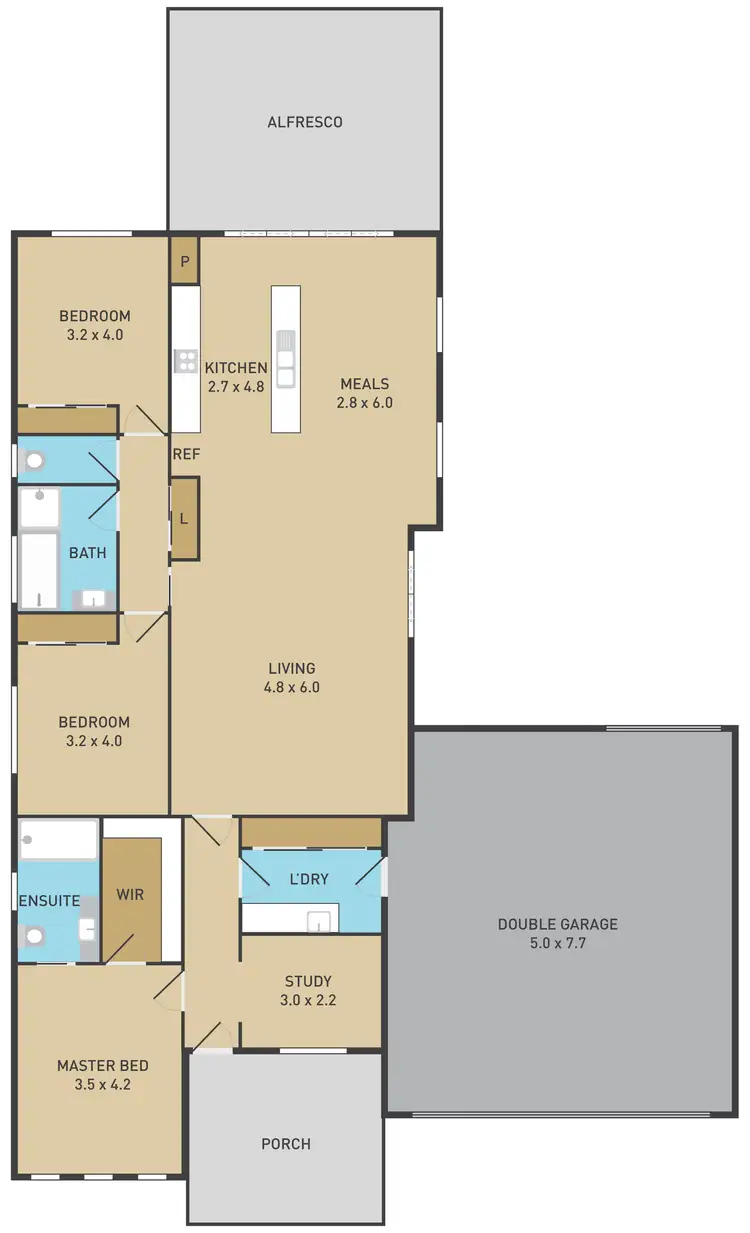 Floorplan of Homely house listing, 26 Lyme Park Circle, Caroline Springs VIC 3023