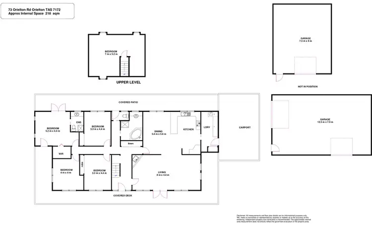 Floorplan of Homely house listing, 73 Orielton Road, Orielton TAS 7172