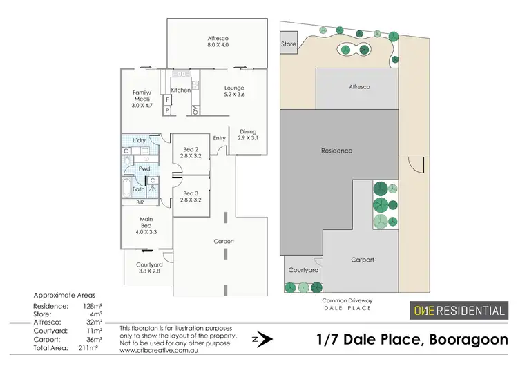 Floorplan of Homely villa listing, 1/7 Dale Place, Booragoon WA 6154