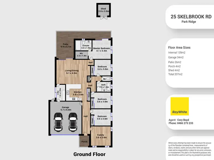 Floorplan of Homely house listing, 25 Skelbrook Road, Park Ridge QLD 4125