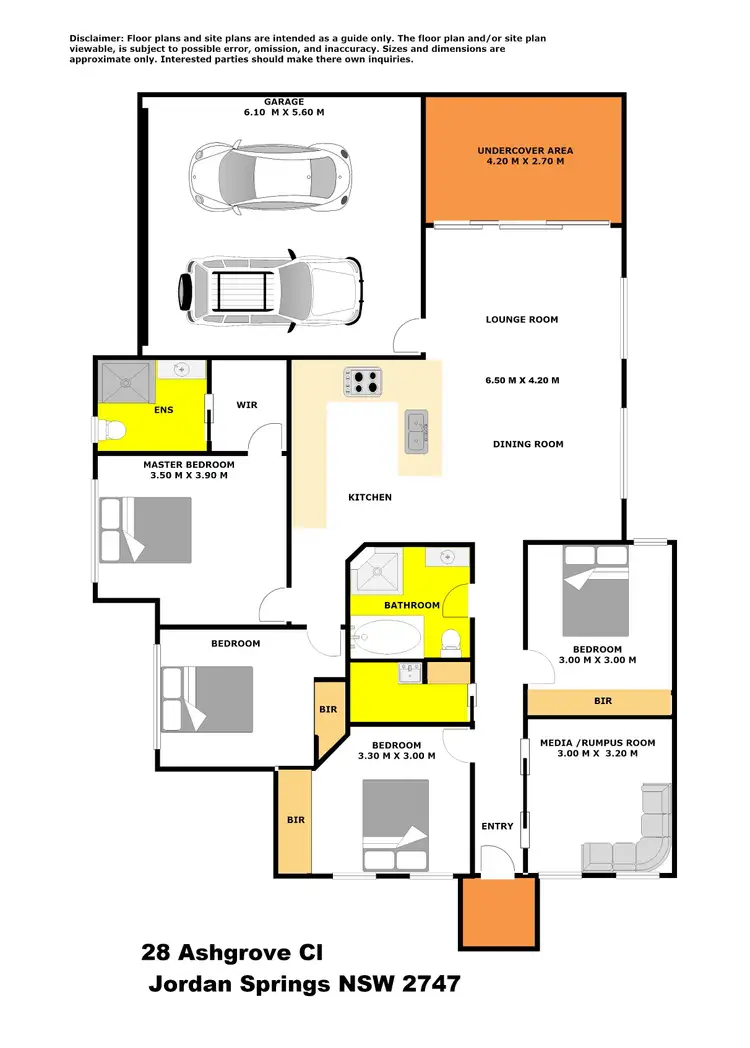 Floorplan of Homely house listing, 28 Ashgrove Close, Jordan Springs NSW 2747