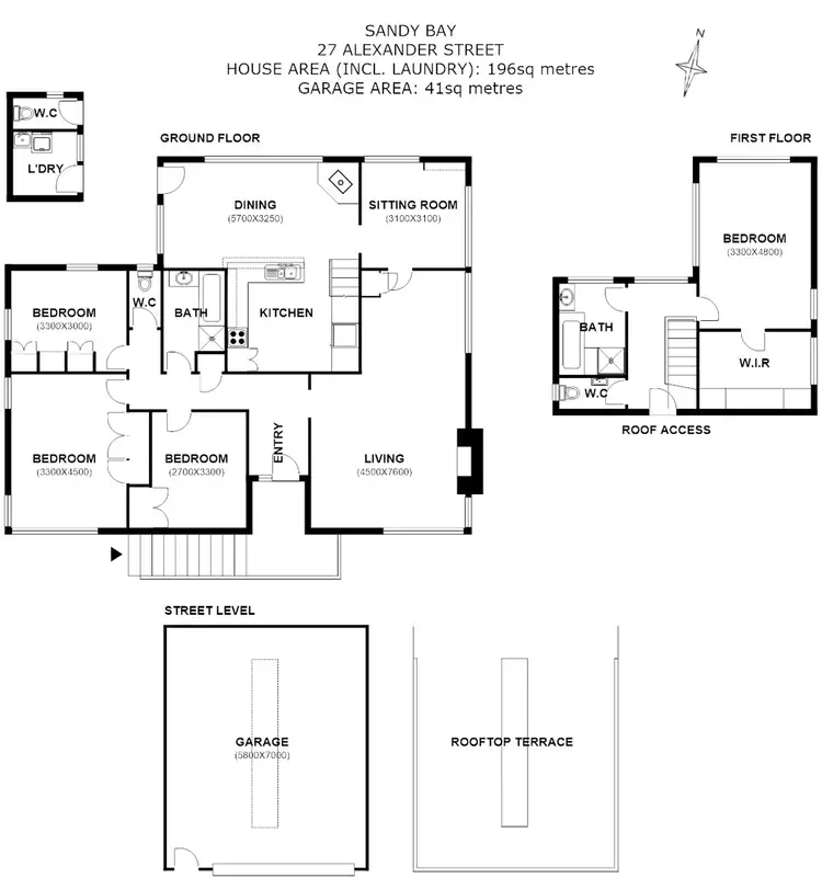 Floorplan of Homely house listing, 27 Alexander Street, Sandy Bay TAS 7005