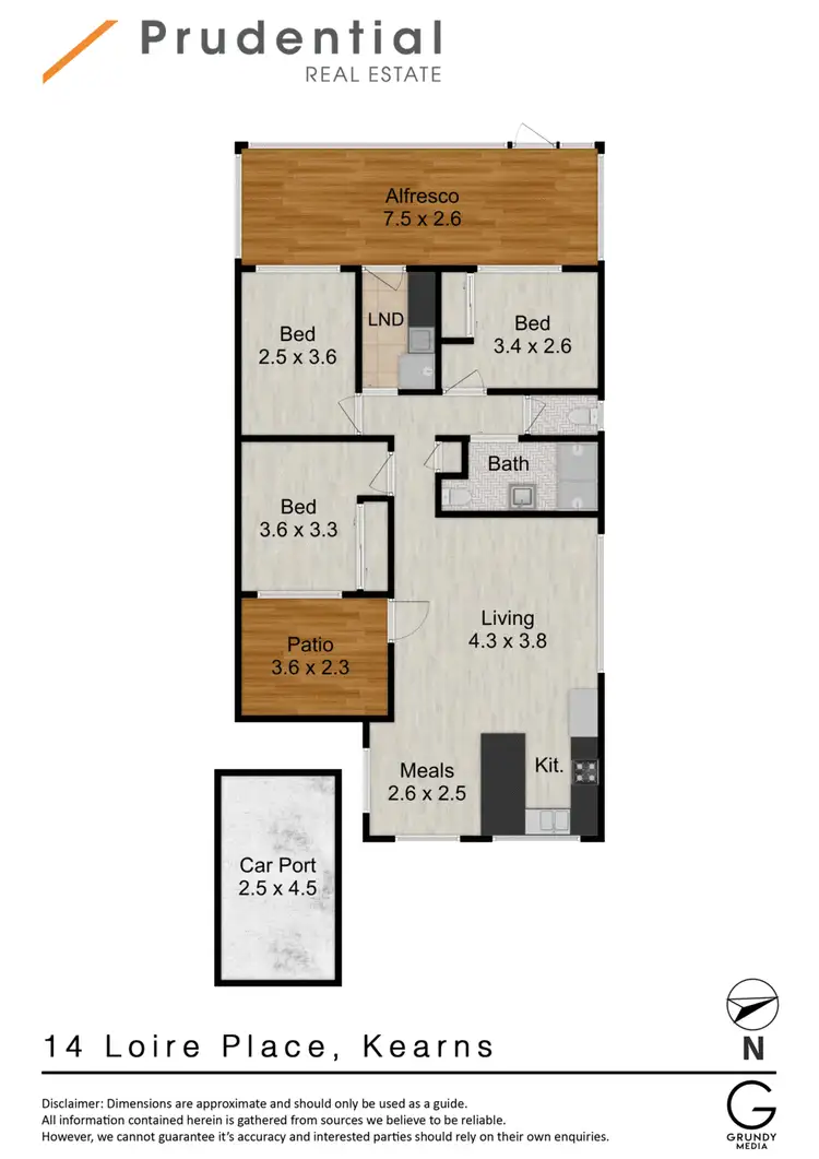 Floorplan of Homely house listing, 14 Loire Place, Kearns NSW 2558