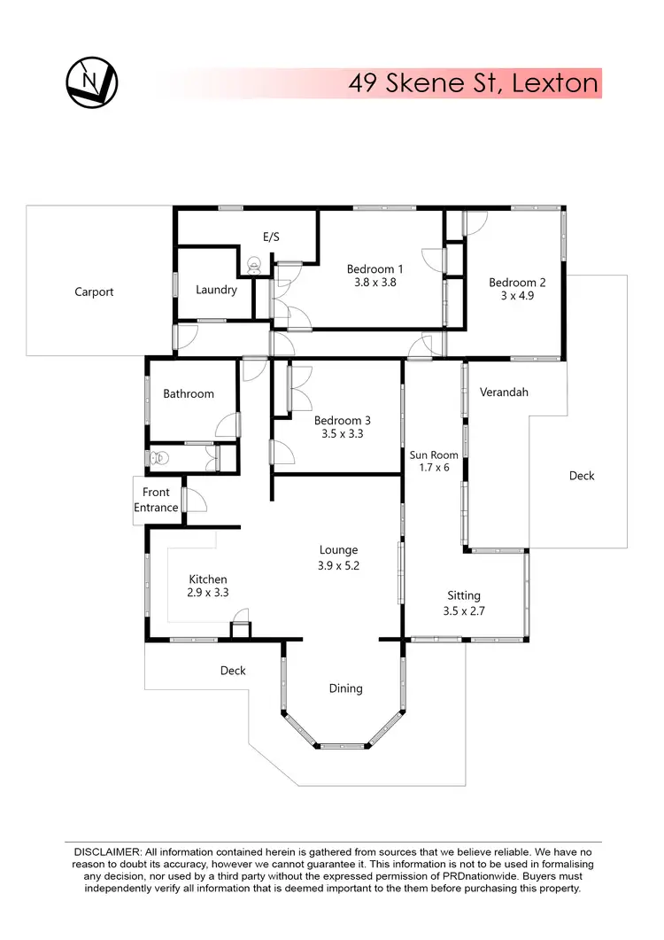 Floorplan of Homely house listing, 49 Skene Street, Lexton VIC 3352