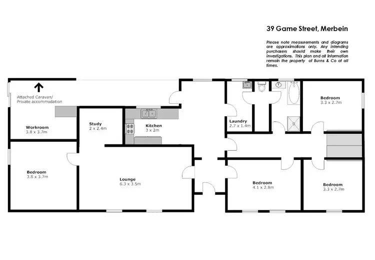 Floorplan of Homely house listing, 39 Game Street, Merbein VIC 3505