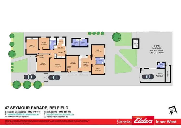 Floorplan of Homely house listing, 47 Seymour Parade, Belfield NSW 2191