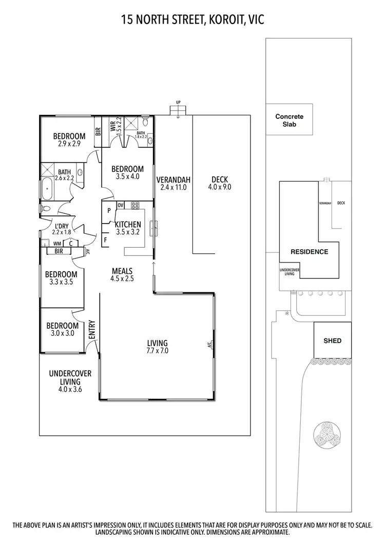 Floorplan of Homely house listing, 15 North Street, Koroit VIC 3282