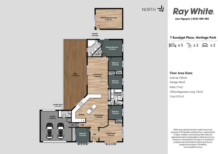 Floorplan of Homely house listing, 7 Eucalypt Place, Heritage Park QLD 4118