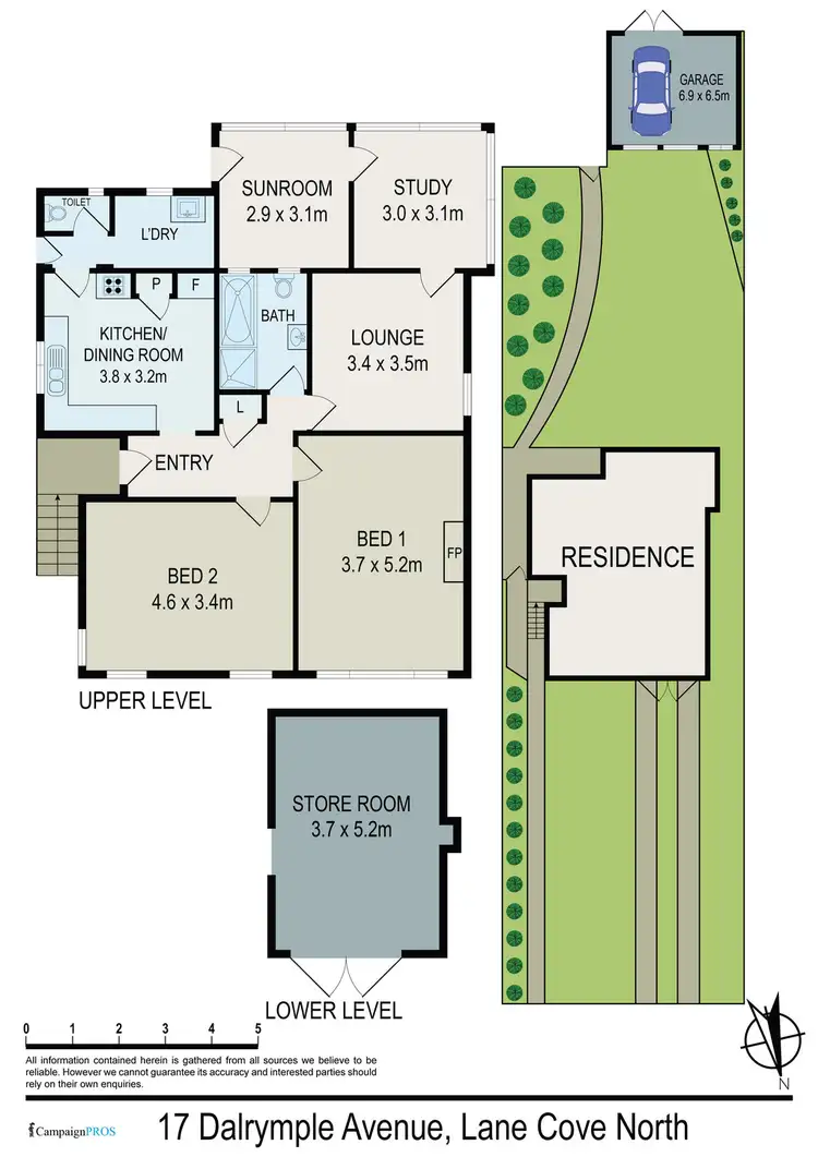 Floorplan of Homely house listing, 17 Dalrymple Avenue, Lane Cove NSW 2066