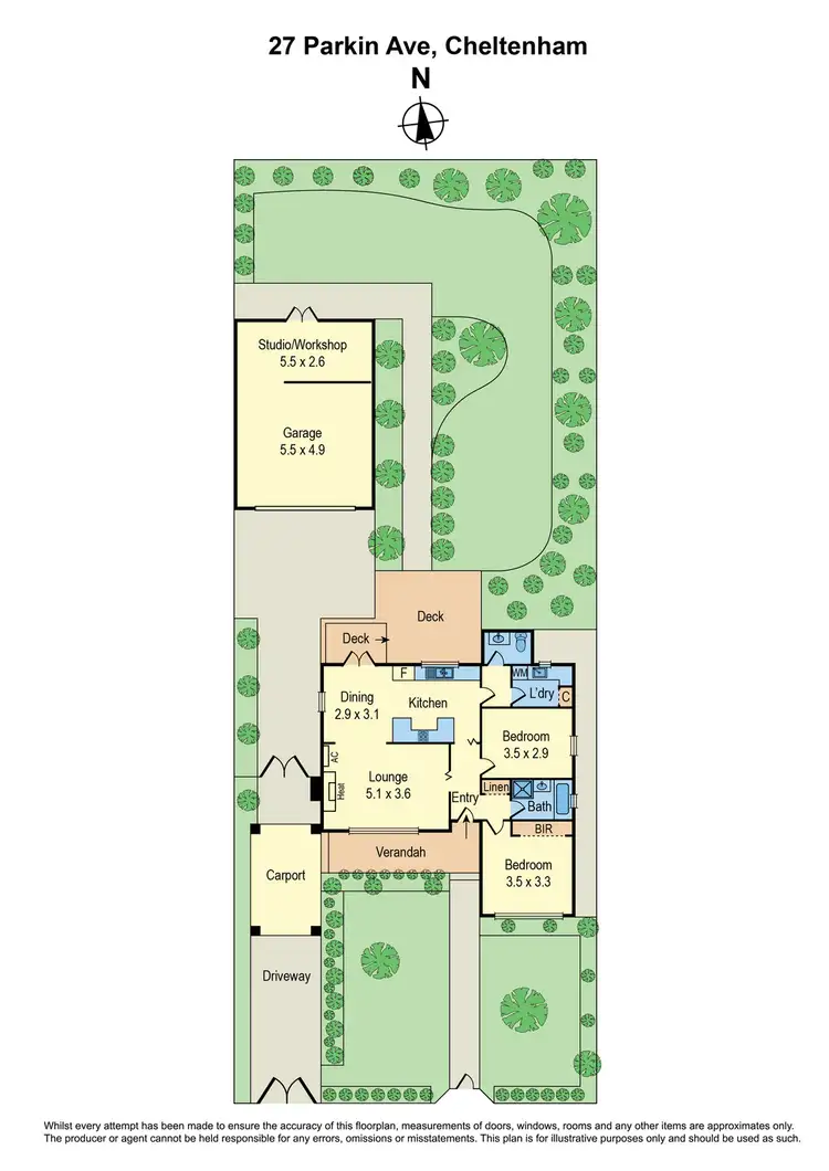 Floorplan of Homely house listing, 27 Parkin Avenue, Cheltenham VIC 3192
