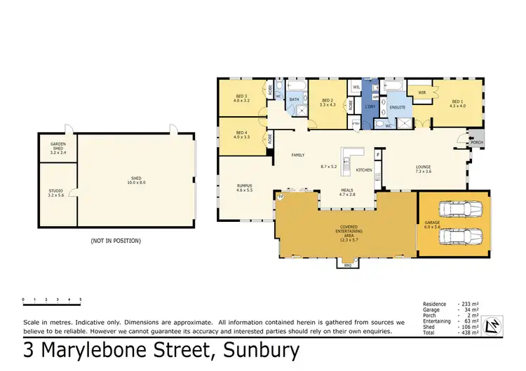 Floorplan of Homely house listing, 3 Marylebone Street, Sunbury VIC 3429
