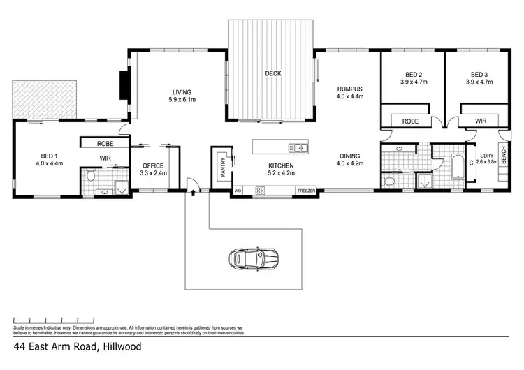Floorplan of Homely house listing, 44 East Arm Road, Hillwood TAS 7252