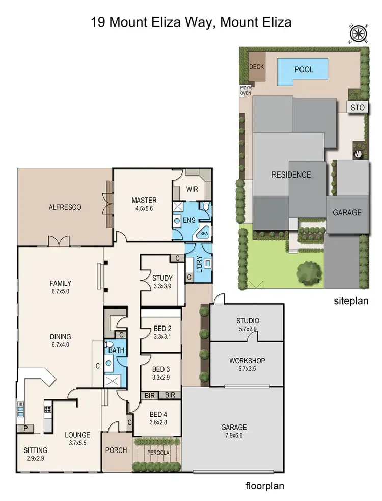 Floorplan of Homely house listing, 19 Mount Eliza Way, Mount Eliza VIC 3930