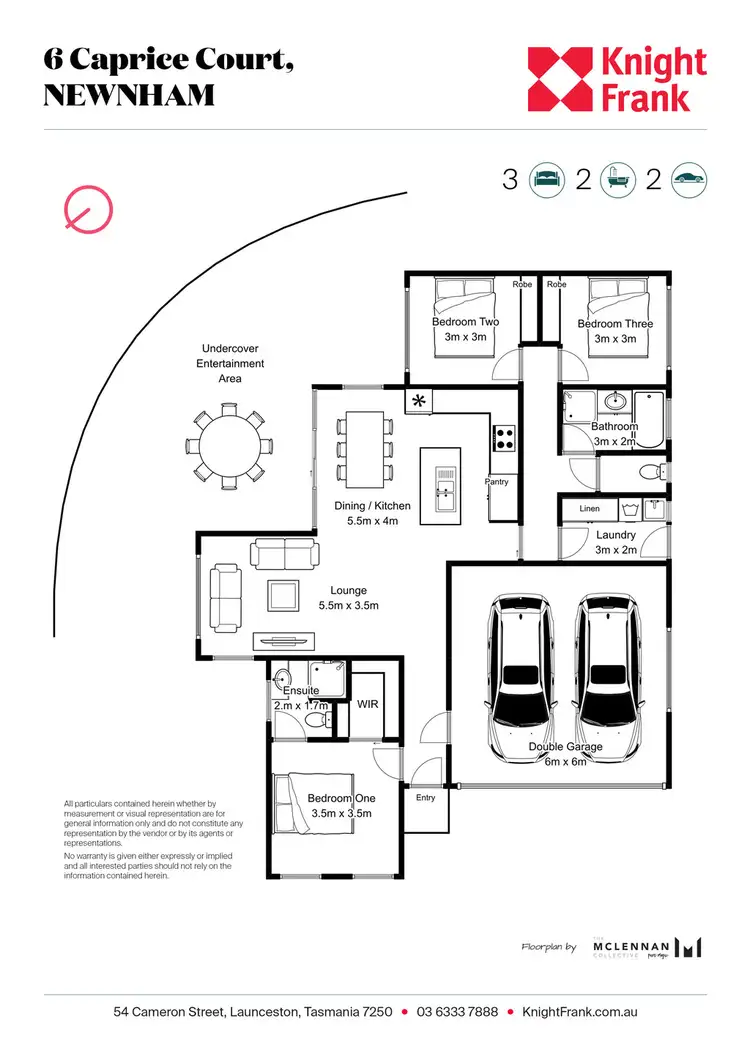 Floorplan of Homely house listing, 6 Caprice Court, Newnham TAS 7248