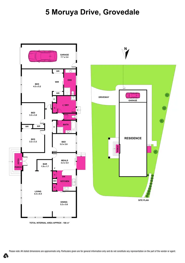 Floorplan of Homely house listing, 5 Moruya Drive, Grovedale VIC 3216