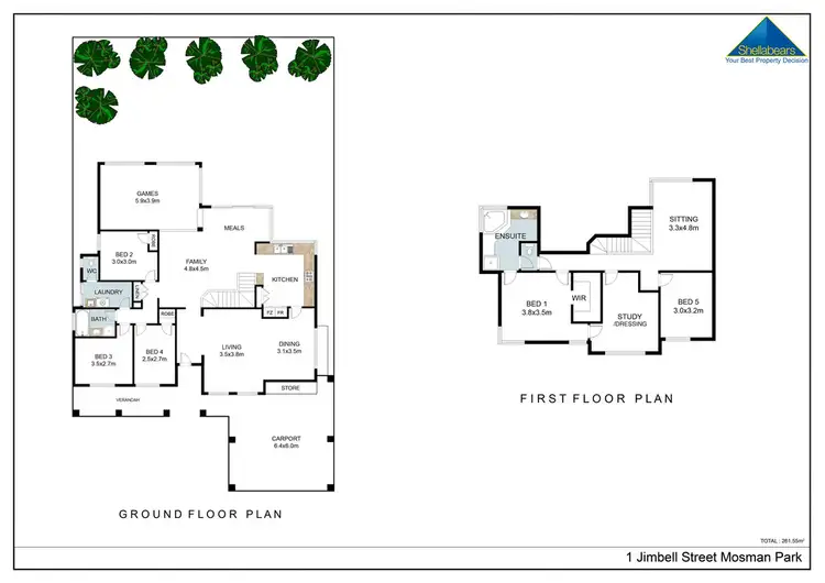 Floorplan of Homely house listing, 1 Jimbell Street, Mosman Park WA 6012