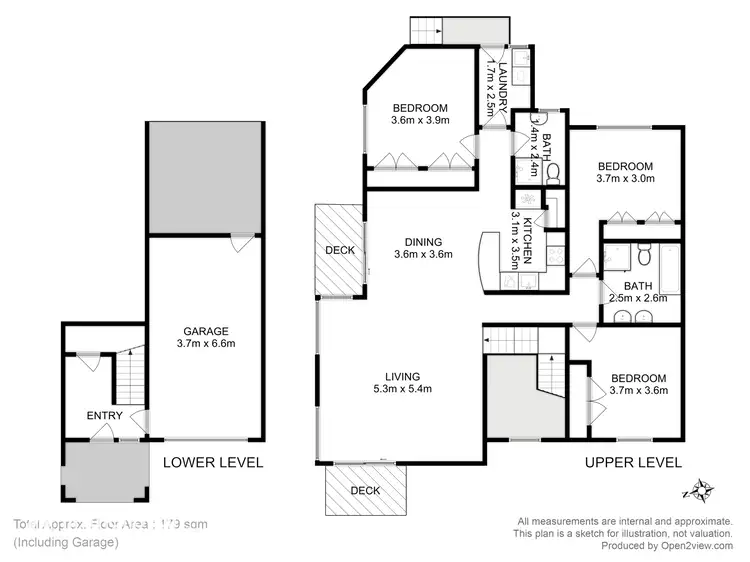 Floorplan of Homely unit listing, 1/46 Willowbend Road, Kingston TAS 7050
