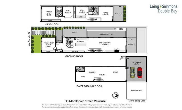 Floorplan of Homely house listing, 33 Macdonald Street, Vaucluse NSW 2030