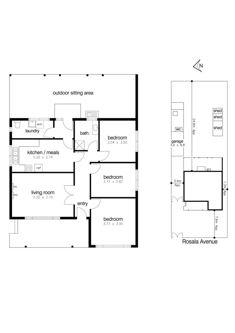 Floorplan of Homely house listing, 34 Rosala Avenue, Altona North VIC 3025