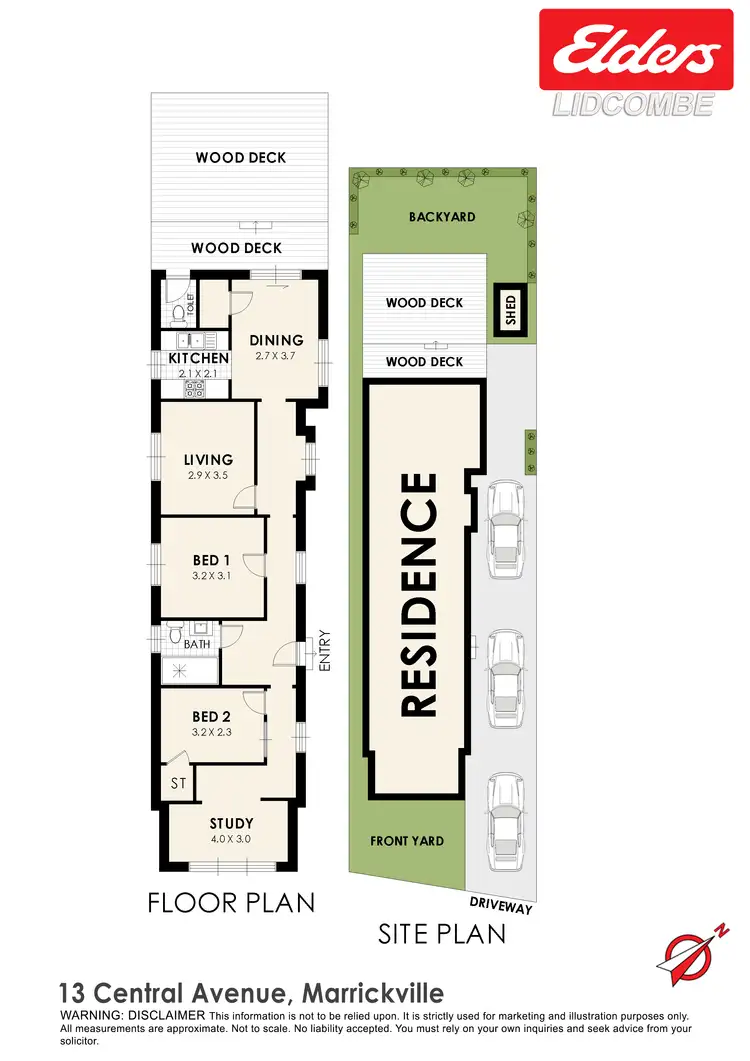 Floorplan of Homely house listing, 13 CENTRAL AVENUE, Marrickville NSW 2204