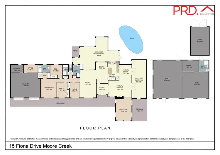 Floorplan of Homely house listing, 15 Fiona Drive, Tamworth NSW 2340