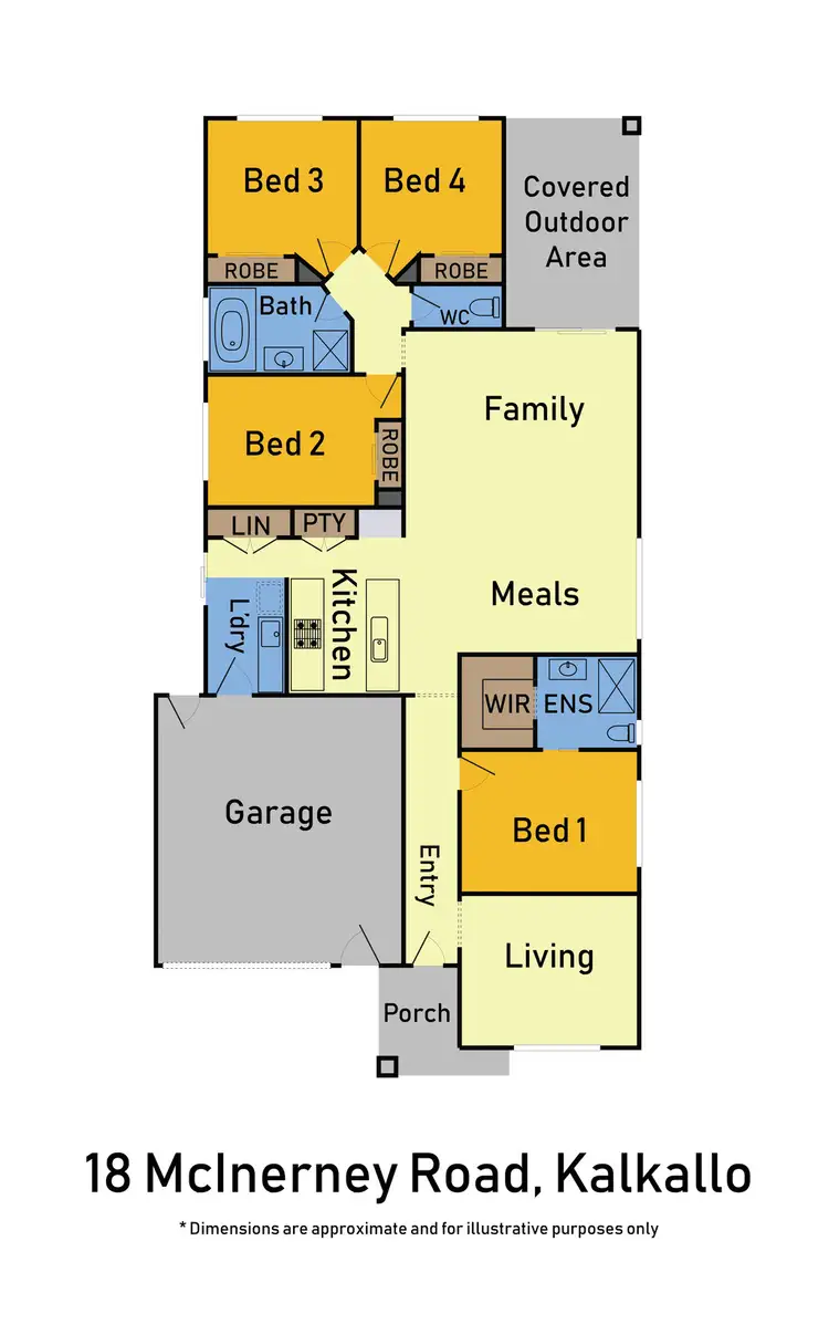 Floorplan of Homely house listing, 18 McInerney Road, Kalkallo VIC 3064